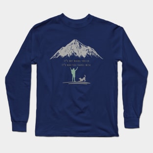 Hiking with dog Long Sleeve T-Shirt